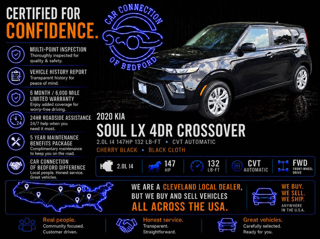 2020 Kia Soul — interior view